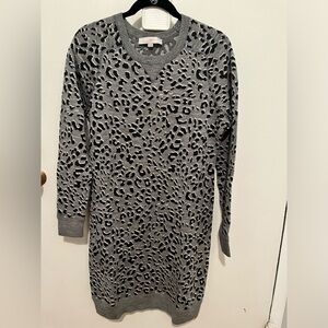 Loft Animal Print Sweater Dress | Sz. M | Gently used